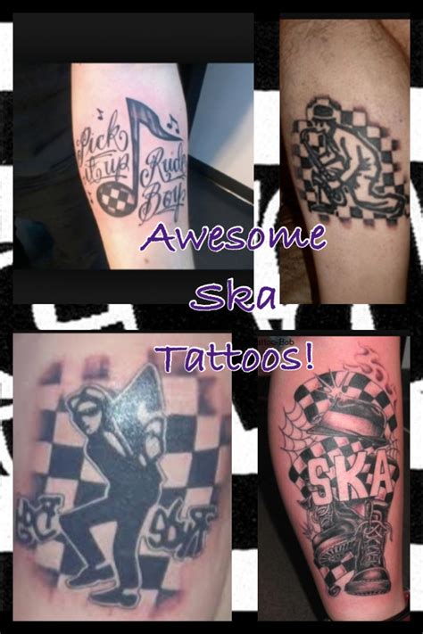 two tone ska tattoos|two tone ska style.